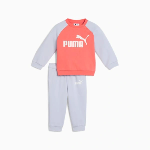 ¡PUMA Minicats! Conjunto Raglán para Toddlers: ¡comodidad y estilo en dos piezas! ¡El regalo perfecto!